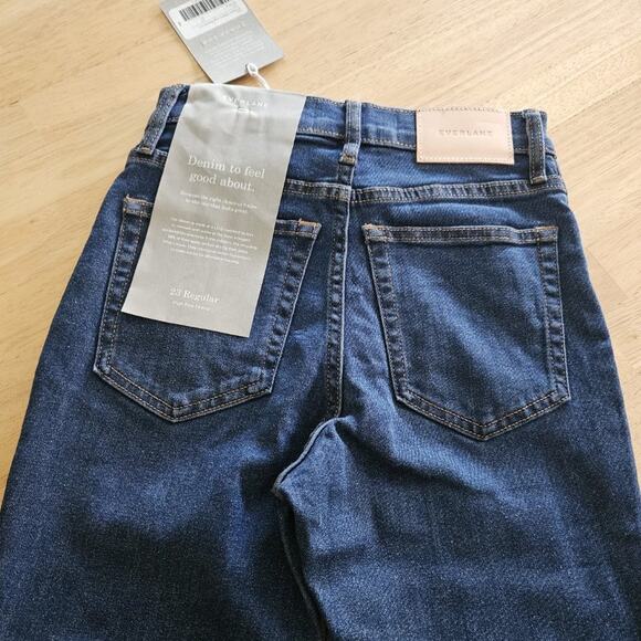 Everlane The Authentic Stretch High-Rise Skinny Jeans- Mid Blue - size 23 - NWT - Picture 7 of 8